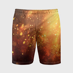 Шорты спортивные мужские Золотая блестящая текстура, цвет: 3D-принт