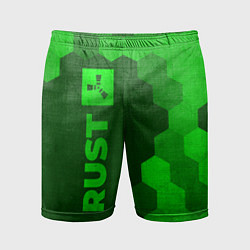 Шорты спортивные мужские Rust - green gradient по-вертикали, цвет: 3D-принт