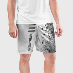 Шорты спортивные мужские OneRepublic - white gradient по-вертикали, цвет: 3D-принт — фото 2