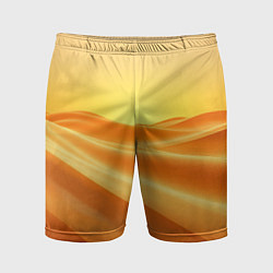 Шорты спортивные мужские Золотые пески, цвет: 3D-принт