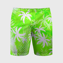 Шорты спортивные мужские Кислотные тропики, цвет: 3D-принт