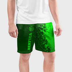 Шорты спортивные мужские Benfica - green gradient по-вертикали, цвет: 3D-принт — фото 2