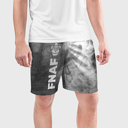 Шорты спортивные мужские FNAF - grey gradient по-вертикали, цвет: 3D-принт — фото 2