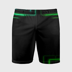 Мужские спортивные шорты Black green color