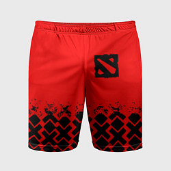 Шорты спортивные мужские Dota игровой паттерн, цвет: 3D-принт