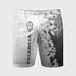 Шорты спортивные мужские Valencia - white gradient по-вертикали, цвет: 3D-принт