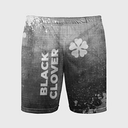 Мужские спортивные шорты Black Clover - grey gradient вертикально