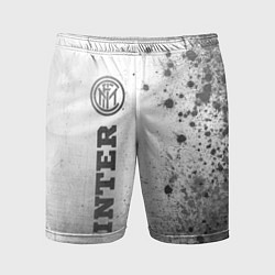 Шорты спортивные мужские Inter - white gradient по-вертикали, цвет: 3D-принт