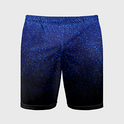 Шорты спортивные мужские Волшебный чёрно-синий текстура напыление, цвет: 3D-принт