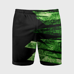 Шорты спортивные мужские Color green black, цвет: 3D-принт