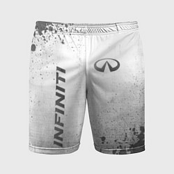Мужские спортивные шорты Infiniti - white gradient вертикально