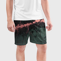 Шорты спортивные мужские Гранж потертая текстура, цвет: 3D-принт — фото 2
