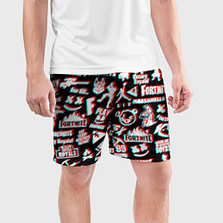 Шорты спортивные мужские Fortnite glitch game, цвет: 3D-принт — фото 2