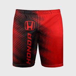 Шорты спортивные мужские Honda - red gradient по-вертикали, цвет: 3D-принт