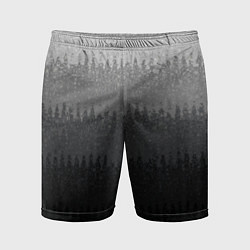 Мужские спортивные шорты Градиент полосами тёмно-серый графитовый