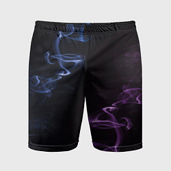 Шорты спортивные мужские Color black blue pink, цвет: 3D-принт