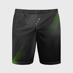 Мужские спортивные шорты Color black green