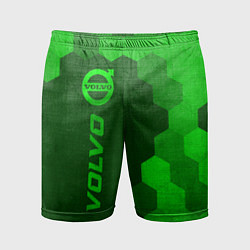 Шорты спортивные мужские Volvo - green gradient по-вертикали, цвет: 3D-принт