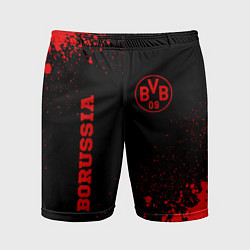 Шорты спортивные мужские Borussia - red gradient вертикально, цвет: 3D-принт