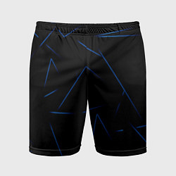 Шорты спортивные мужские Color blue line, цвет: 3D-принт
