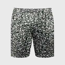 Мужские спортивные шорты Черепки паттерн