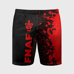 Шорты спортивные мужские FNAF - red gradient по-вертикали, цвет: 3D-принт