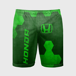 Шорты спортивные мужские Honda - green gradient вертикально, цвет: 3D-принт