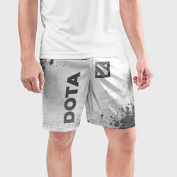 Шорты спортивные мужские Dota - white gradient вертикально, цвет: 3D-принт — фото 2