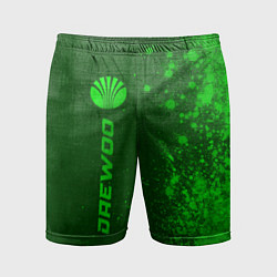 Шорты спортивные мужские Daewoo - green gradient по-вертикали, цвет: 3D-принт