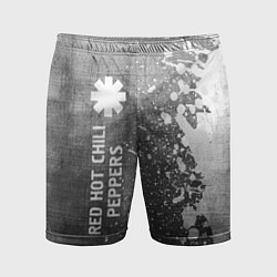 Шорты спортивные мужские Red Hot Chili Peppers - grey gradient по-вертикали, цвет: 3D-принт