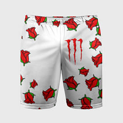 Мужские спортивные шорты Monster energy steel rose