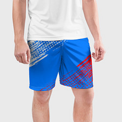 Шорты спортивные мужские Патриот - флаг, цвет: 3D-принт — фото 2