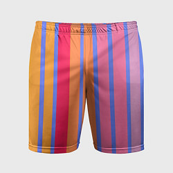 Мужские спортивные шорты Теплые цветные полосы
