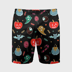 Мужские спортивные шорты Halloween red pumpkin