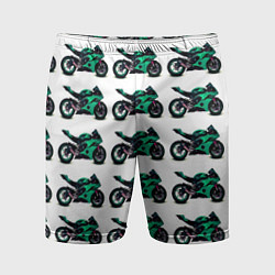 Мужские спортивные шорты Motorcycle turquoise