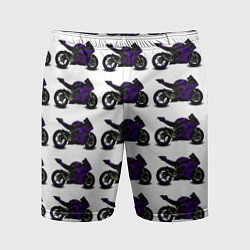 Мужские спортивные шорты The motorcycle is dark purple