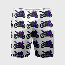 Мужские спортивные шорты Motorcycle purple gloss