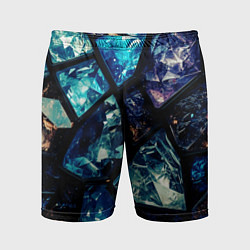 Мужские спортивные шорты Текстура драгоценных камней
