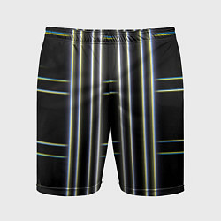 Мужские спортивные шорты Neon yellow blue white