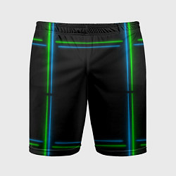 Мужские спортивные шорты Neon green light blue