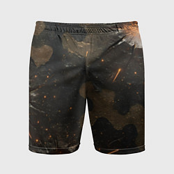 Мужские спортивные шорты Камуфляж со следами от пуль