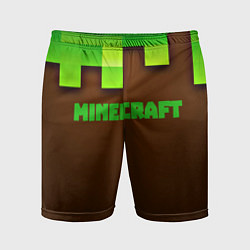Шорты спортивные мужские Minecraft forever, цвет: 3D-принт