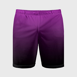 Шорты спортивные мужские Purple gradient, цвет: 3D-принт