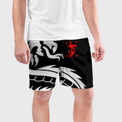 Шорты спортивные мужские Doom dragon steel, цвет: 3D-принт — фото 2