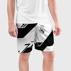 Шорты спортивные мужские Real Madrid geometry, цвет: 3D-принт — фото 2