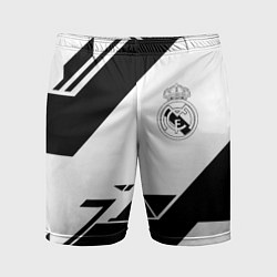 Шорты спортивные мужские Real Madrid geometry, цвет: 3D-принт