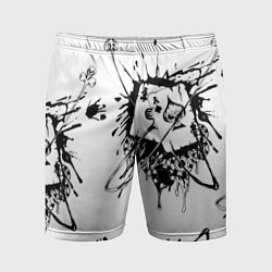 Шорты спортивные мужские Покер, цвет: 3D-принт