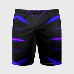 Шорты спортивные мужские Color black neon neon, цвет: 3D-принт