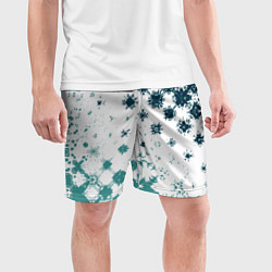 Шорты спортивные мужские Узорчатые пятна по диагонали, цвет: 3D-принт — фото 2