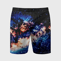 Шорты спортивные мужские Бесконечный космос и туманность, цвет: 3D-принт